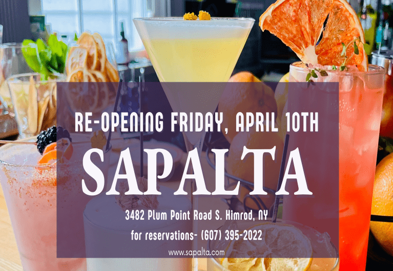 Re-Opening Friday, April 10th