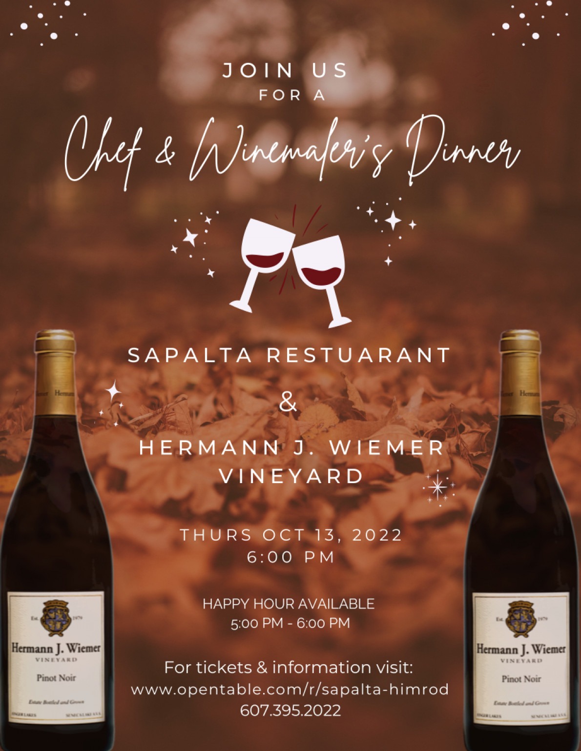 chef & winemaker's dinner